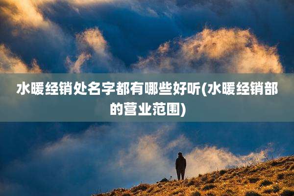 水暖经销处名字都有哪些好听(水暖经销部的营业范围)