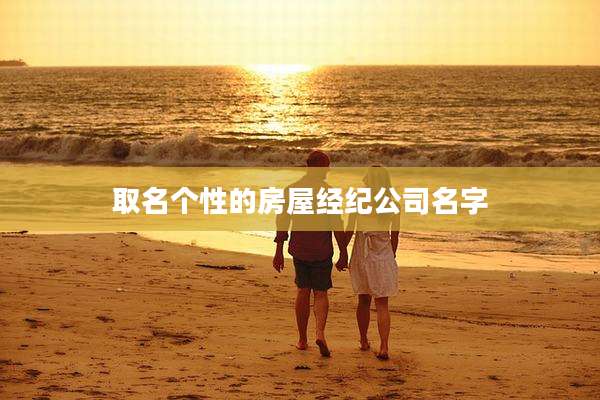 取名个性的房屋经纪公司名字