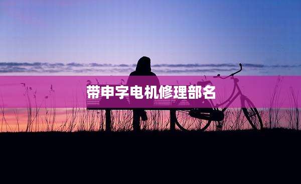 带申字电机修理部名