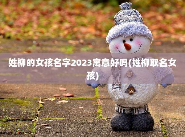 姓柳的女孩名字2023寓意好吗(姓柳取名女孩)