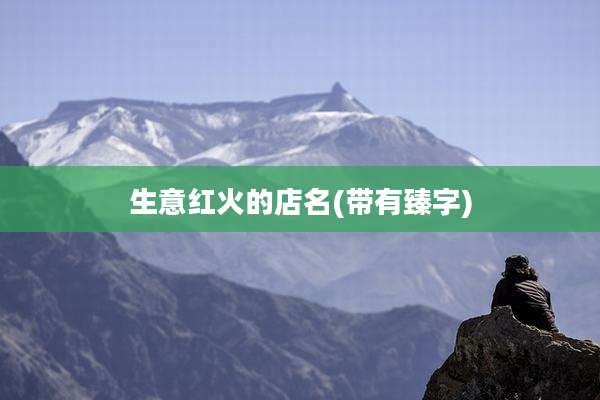 生意红火的店名(带有臻字)