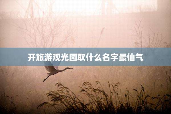 开旅游观光园取什么名字最仙气