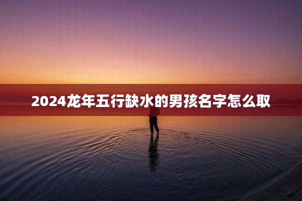 2024龙年五行缺水的男孩名字怎么取