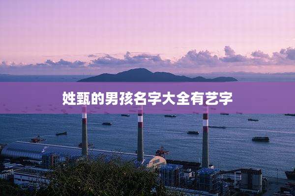 姓甄的男孩名字大全有艺字