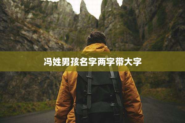 冯姓男孩名字两字带大字