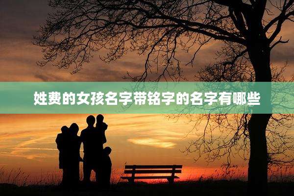 姓费的女孩名字带铭字的名字有哪些