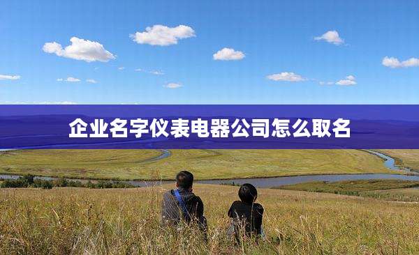 企业名字仪表电器公司怎么取名