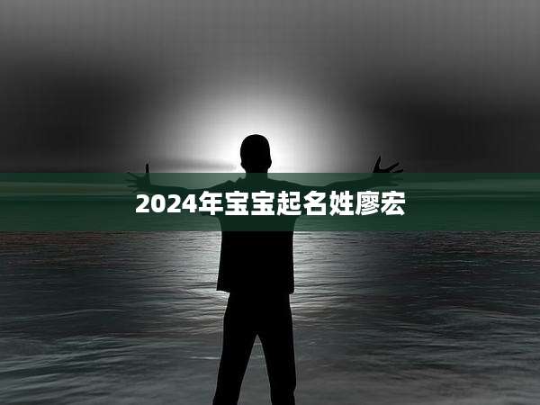 2024年宝宝起名姓廖宏
