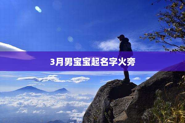 3月男宝宝起名字火旁