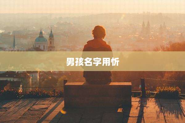 男孩名字用忻