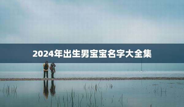 2024年出生男宝宝名字大全集