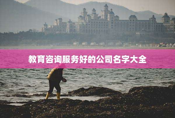 教育咨询服务好的公司名字大全