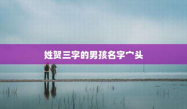 姓贺三字的男孩名字宀头
