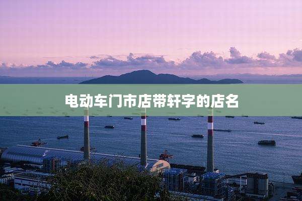 电动车门市店带轩字的店名