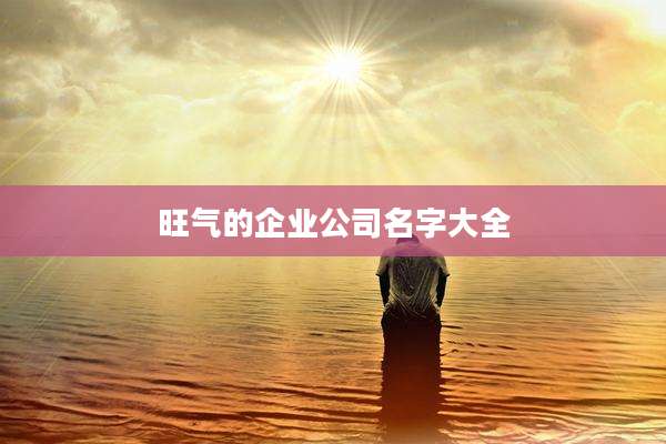 旺气的企业公司名字大全