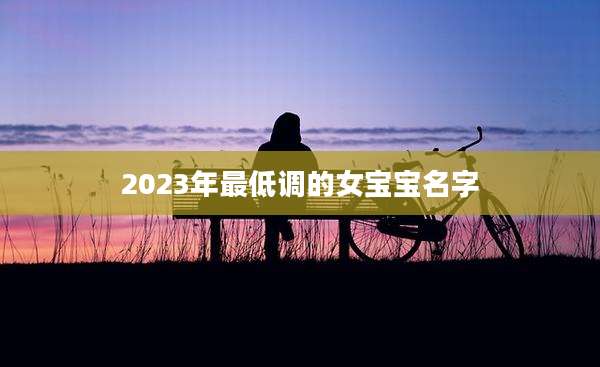 2023年最低调的女宝宝名字