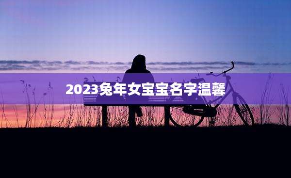 2023兔年女宝宝名字温馨