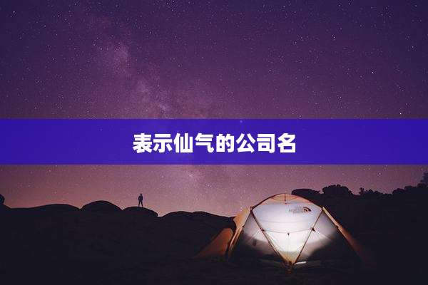 表示仙气的公司名