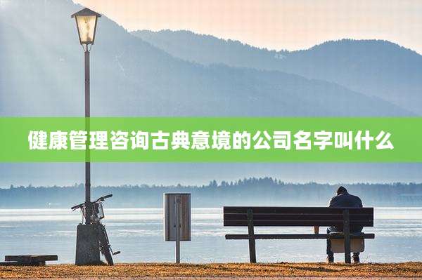 健康管理咨询古典意境的公司名字叫什么
