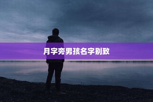 月字旁男孩名字别致