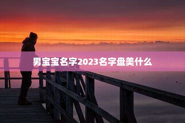 男宝宝名字2023名字盘美什么