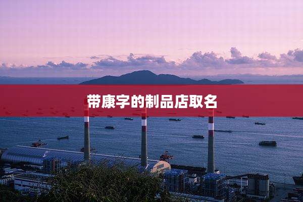 带康字的制品店取名