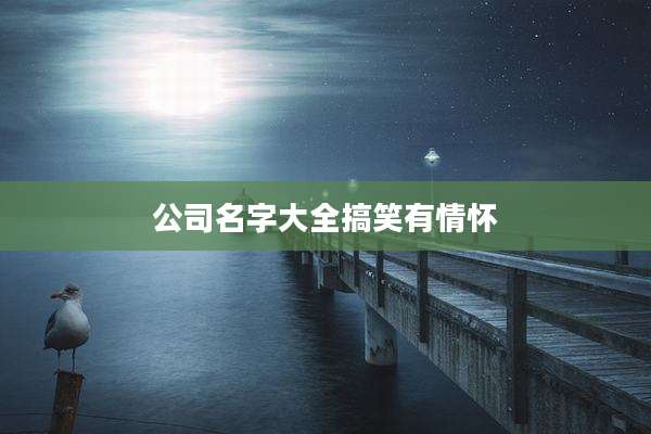 公司名字大全搞笑有情怀