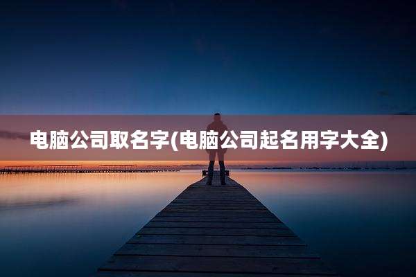 电脑公司取名字(电脑公司起名用字大全)
