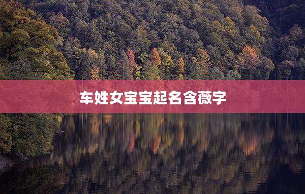 车姓女宝宝起名含薇字