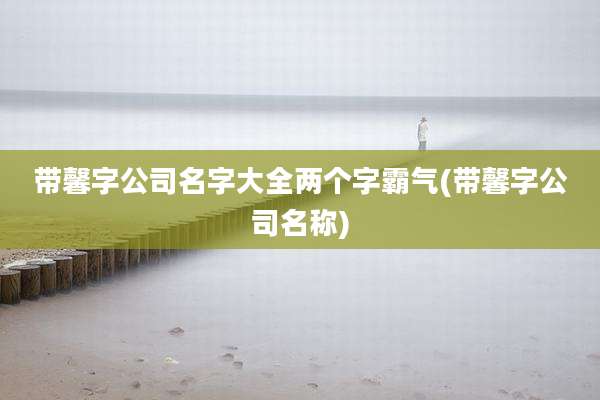 带馨字公司名字大全两个字霸气(带馨字公司名称)