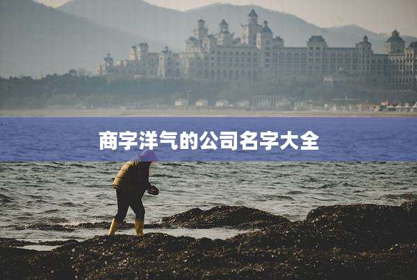 商字洋气的公司名字大全