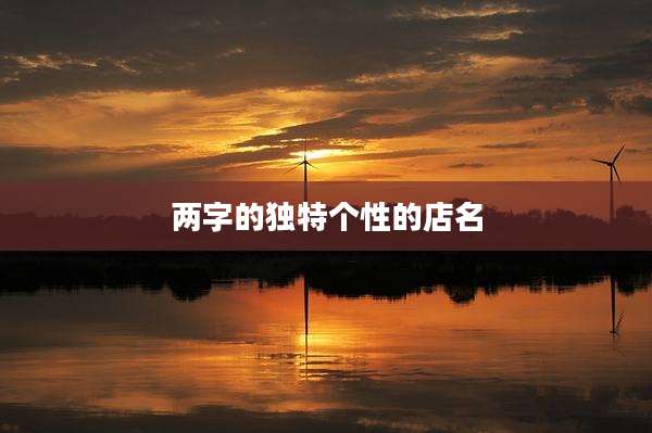 两字的独特个性的店名