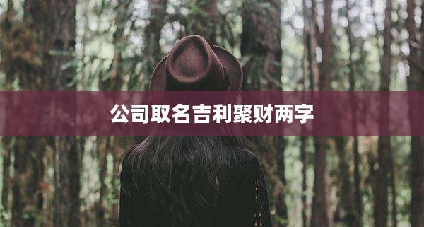 公司取名吉利聚财两字