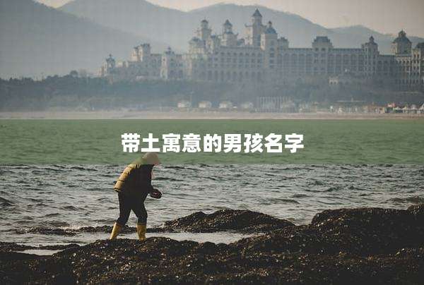 带土寓意的男孩名字