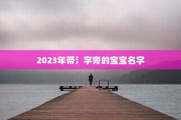 2023年带氵字旁的宝宝名字