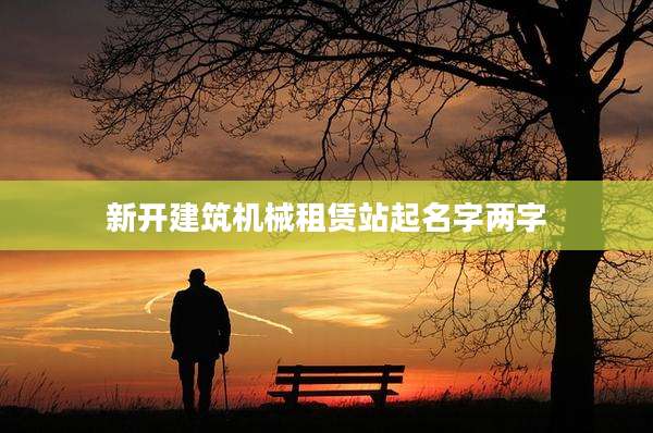新开建筑机械租赁站起名字两字