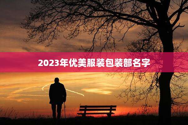 2023年优美服装包装部名字