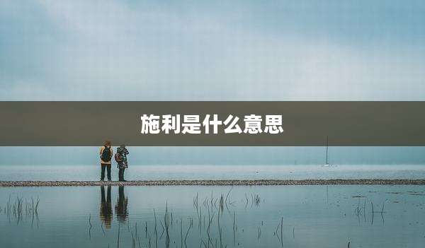 施利是什么意思
