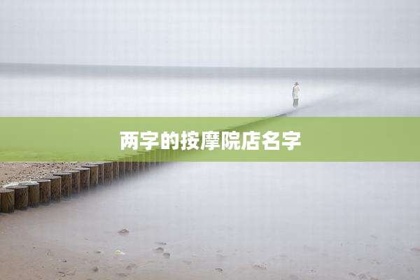 两字的按摩院店名字
