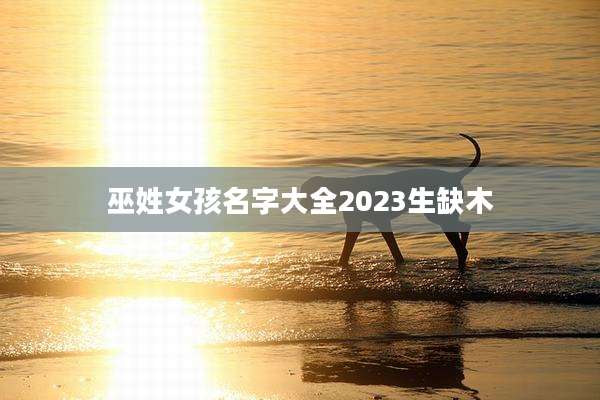 巫姓女孩名字大全2023生缺木