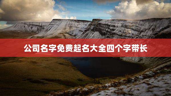 公司名字免费起名大全四个字带长