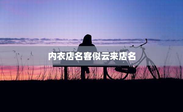 内衣店名客似云来店名