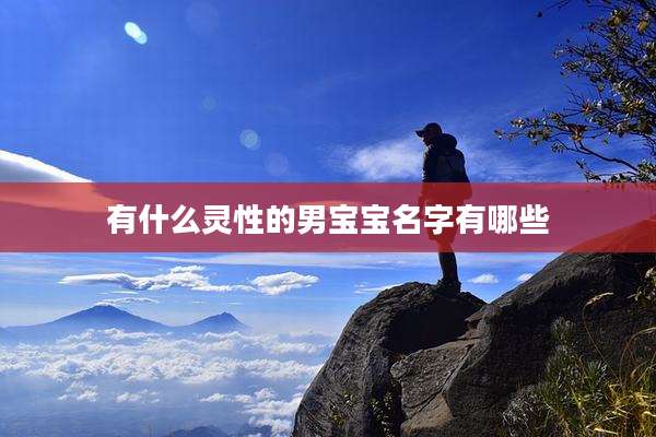 有什么灵性的男宝宝名字有哪些