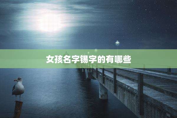 女孩名字锡字的有哪些