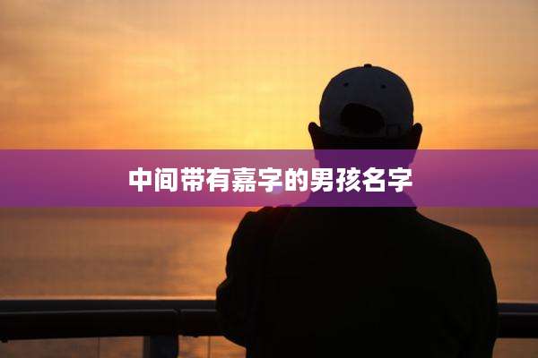 中间带有嘉字的男孩名字