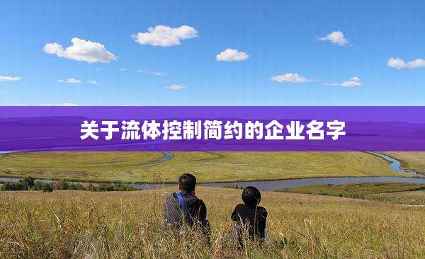 关于流体控制简约的企业名字