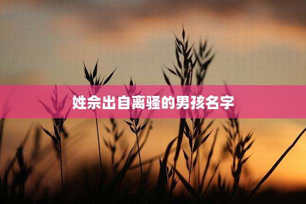 姓佘出自离骚的男孩名字