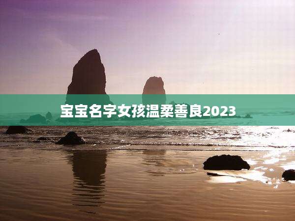 宝宝名字女孩温柔善良2023
