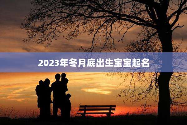 2023年冬月底出生宝宝起名