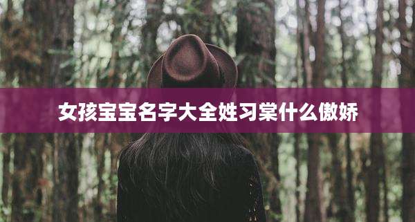 女孩宝宝名字大全姓习棠什么傲娇